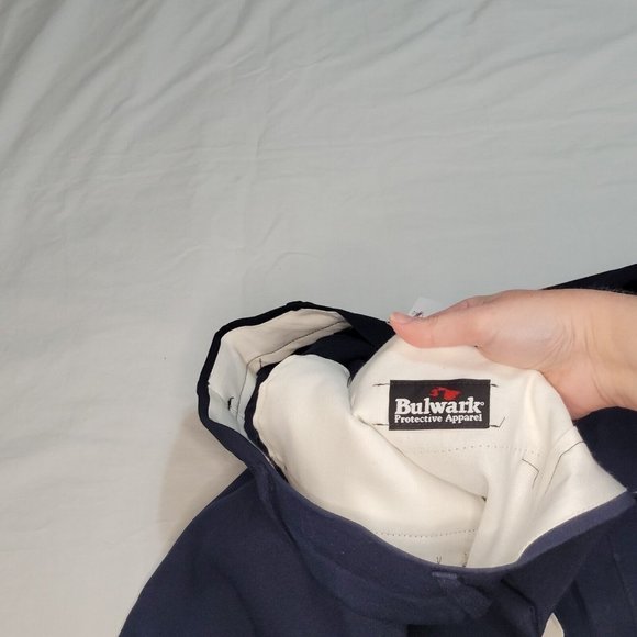 BULWARK FR Cargo Pants Men's Size Measures 40x30 Navy Flame Resistant - Picture 8 of 11